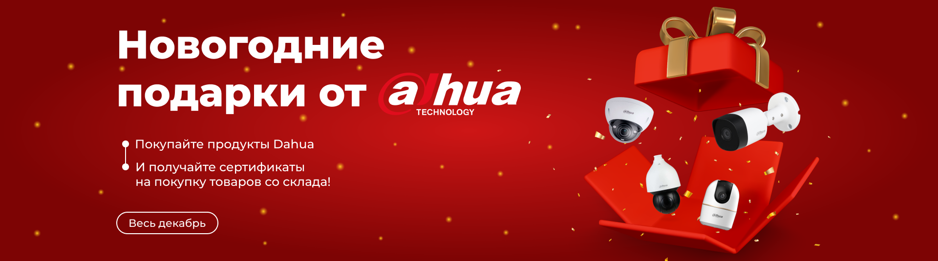 Новогодние подарки от Dahua Новогодние подарки от Dahua